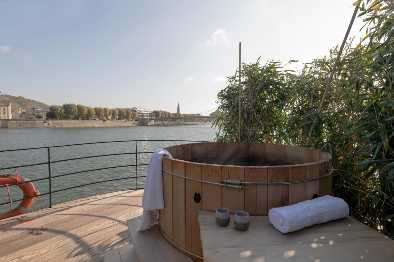 La Peniche - Bed And Bicycle - Tournon Hotel Exterior foto